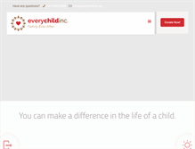 Tablet Screenshot of everychildinc.org